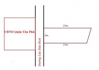 Cho Thuê Mặt Bằng Kinh Doanh Đối Diện UBND Quận Tân Phú Mặt Tiền  Đường Lũy Bán Bích, TP. Hồ Chí Minh.